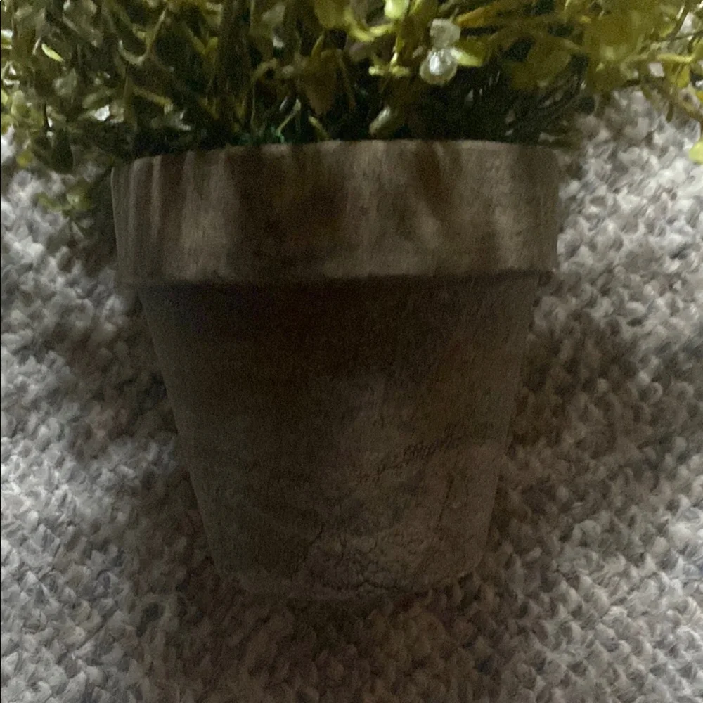 Artificial Eucalyptus Greenery Plant in Gray Pot